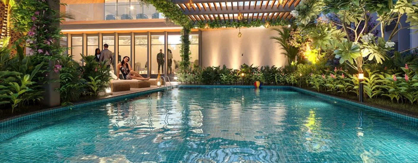 Topaz Towers Charholi Swimming Pool Image